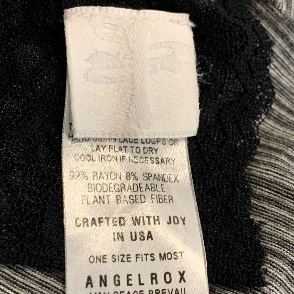 Angelrox Gray Stripe Wrap Skirt / Dress - Picture 12 of 14